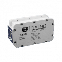 1108HUN Norsat 1000 Ku-Band (10,70 - 12,75 GHz) Quad Band PLL LNB Model 1108HUN