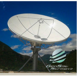 GeoSat 4,5 метровая (10,7 - 12,75, 13,75 - 14,5 GHz) Антенна земной станции KU-Ban | Модель GA45MKUTXRX