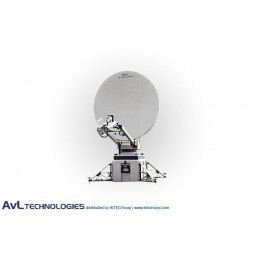 AvL 1050-T 1,2 m SNG Motorizado Tri-Banda FlyAway Trípode de la Antena de la Banda Ka