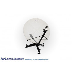 AvL 1215 1,2m Manual or Motorized FlyAway SNG Compact Portable Antenna Ka-Band Commercial