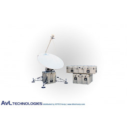 AvL 1220FA 1,6m SNG Motorized Tri-Band FlyAway Antenna Ku-Band