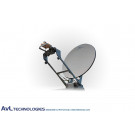 AvL 1258 1,2m Low Stow Моторизованная Автомобильная спутниковая антенна VSAT Ku-Band