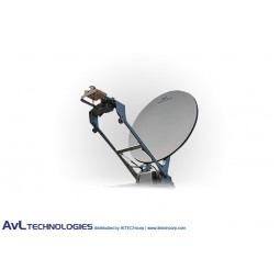 AvL 1258 1,2 m Bajo Stow Vehículo Motorizado de Montaje VSAT de la Antena de Satélite en Banda Ku