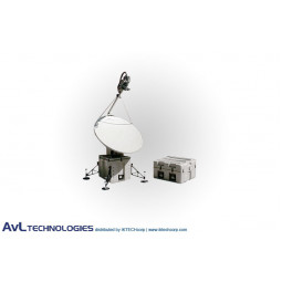 AvL 2020FA 1,6 m Militar Motorizado Quad-Band Suelto de la Antena de la Banda Ka