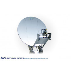 AvL 2410 Premium SNG de 2,4 m de Vehículo Motorizado de Montaje de la Antena de Satélite de Banda C