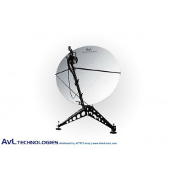 AvL 2415 2,4m Manual or Motorized FlyAway SNG Compact Portable Antenna Ku-Band