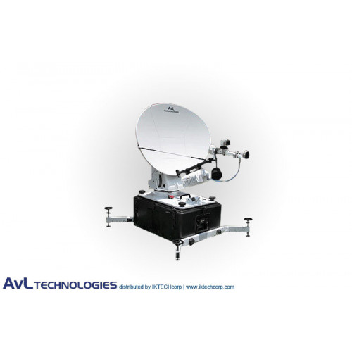 Avl 9066fa 90x66cm Military Motorized Tri Band Flyaway Antenna 2 Port Ka Band Military Wgs Ready