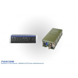 Foxcom Complete L-Band, 10MHz and RS422 Fiber Optic Solution for Maritime Applications