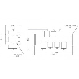 MFC-18925 Microwave C-Band (Dual Passbands) Bandstop Filter Model 18925