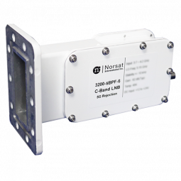 3200N-SBPF-5 Norsat C-Band (3,40 - 4,20 GHz) LNB and Switching Bandpass Filter Model 3200N-SBPF-5