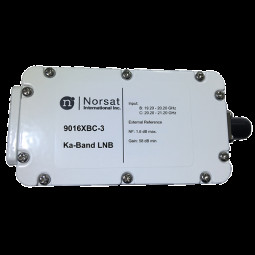 9016XBC-3F Norsat 9000 Ka-Band (19,2-21,2 GHz) LNB Dual External Reference Model 9016XBC-3F