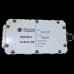 9700HABN-4 Norsat 9000 Ka-Band (18,2-20,2 GHz) Dual-Band PLL LNB F-Type ±70 kHz Model 9700HABN-4