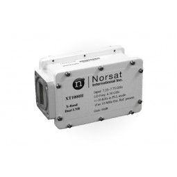 Norsat XT1000HN X-BAND Dual: PLL/ External Reference LNB N Type Connector Input XT1000H Series