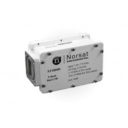 Norsat XT1000HF X-BAND Dual: PLL/ External Reference LNB F Type Connector Input XT1000H Series