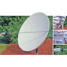 Skyware 2,4 m Type 243 C ou Ku-Band Recevoir Seulement Antenne Offset