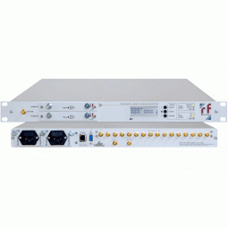 RF-Design RLC2xxA 1:1 redundant L-Band Line Amplifiers with internal 8:1 or 16:1 Combiner