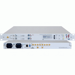 RF-Design RLS2xxA 1:1 redundant L-Band Line Amplifiers with internal 1:8 or 1:16 Splitter