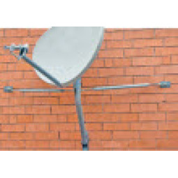 Skyware Mur/Toit Mont mât de 60 mm pour 75 cm, 90 cm, 1m et 2m antennes