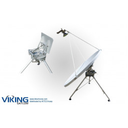 VIKING VS-120PORTKU 1,2 метровая Ku-диапазон Rx/Tx Quick-Deploy, “Длиннофокусная” антенная система