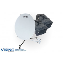 VIKING VS-120QD6LS-KU 1,2 Medidor Rápido de Implementar Mochila VSAT Tx/Rx de Transmisión/recepción de la Antena del Sistema de