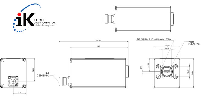 Norsat KA-BAND LNB F or N Type Connector Input 9000XH Series External Reference