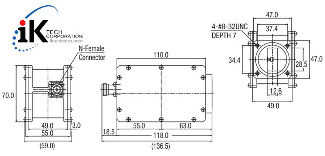 Norsat X-BAND LNB F or N Type Connector Input X1000HCS Super Compact Series PLL