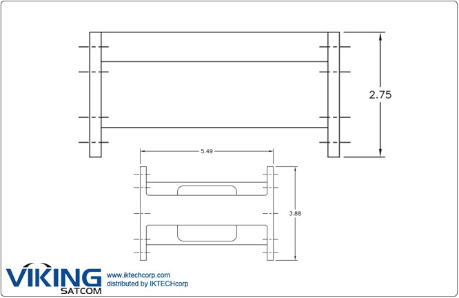 VIKING FLT-MFC13961W TI Filter, C Band Radar Elimination Filter (Slim) Product Picture, Price, Image, Pricing Mechanical Diagram