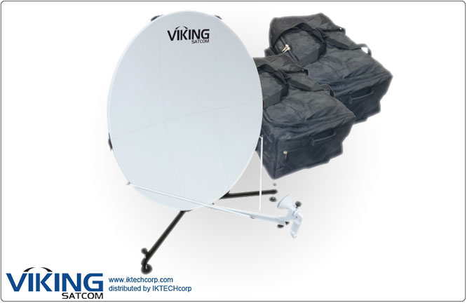 VIKING VS-100QD6LS-KU 1.0 Meter Quick-Deploy Manpack VSAT Tx/Rx Transmit/Receive Antenna System Product Picture, Price, Image, Pricing