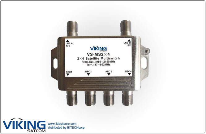 VIKING VS-MS2X4 Satellite Multiswitch, 2 inputs/4 outputs Product Picture, Price, Image, Pricing